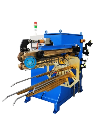 80KVA ευθεία μηχανή συγκόλλησης ραφών αντίστασης αεραγωγών για το μέταλλο φύλλων